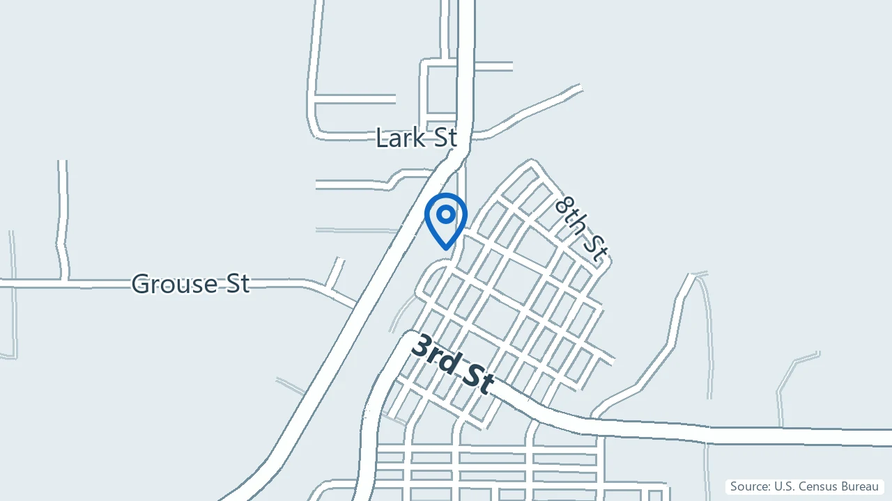 Map showing Selah Wellness Clinic in Sandstone, Minnesota