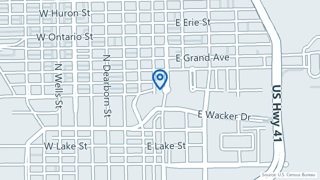 Map showing Geode Health in Chicago, Illinois