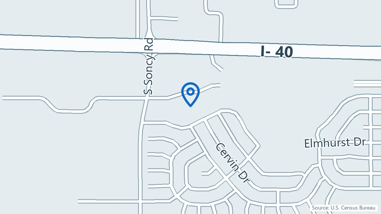 Map showing PsychPlus in Amarillo, Texas