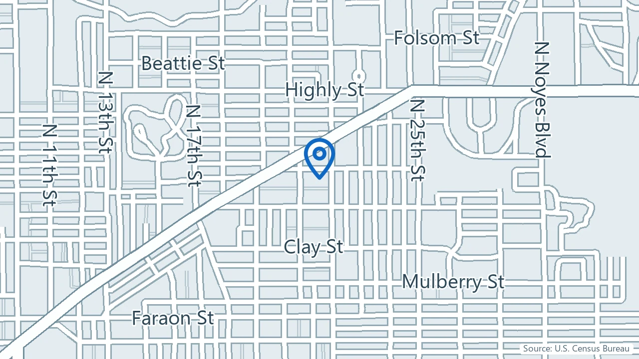 Map showing Family Guidance Center for Behavioral Healthcare in St. Joseph, Missouri