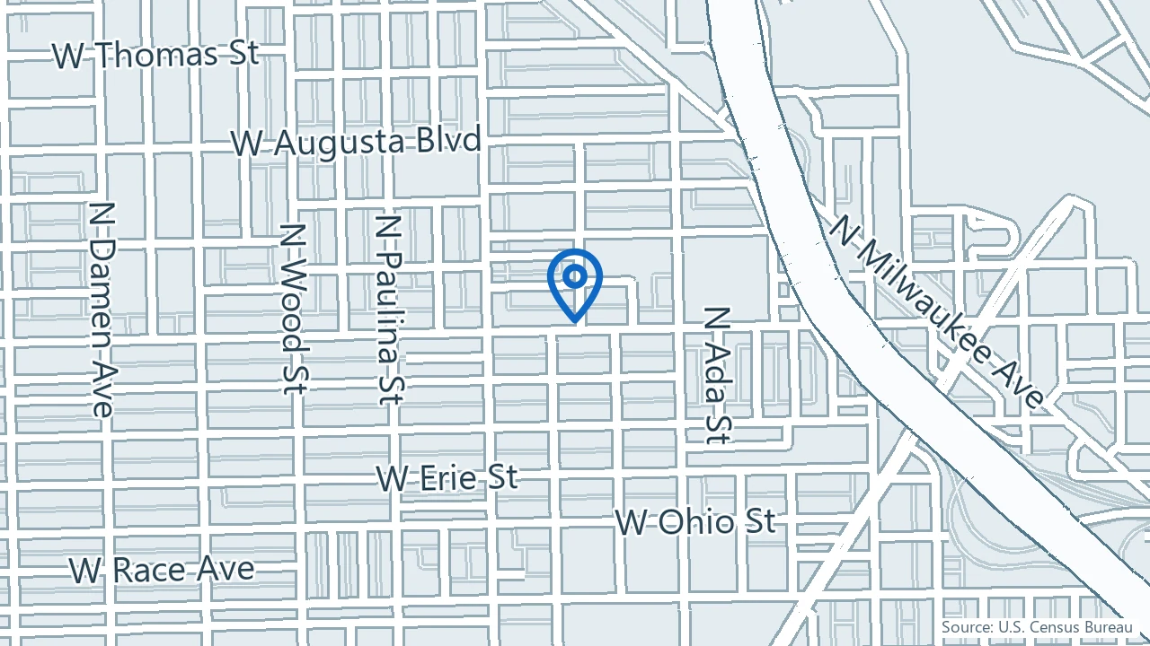 Map showing Geode Health in Chicago, Illinois