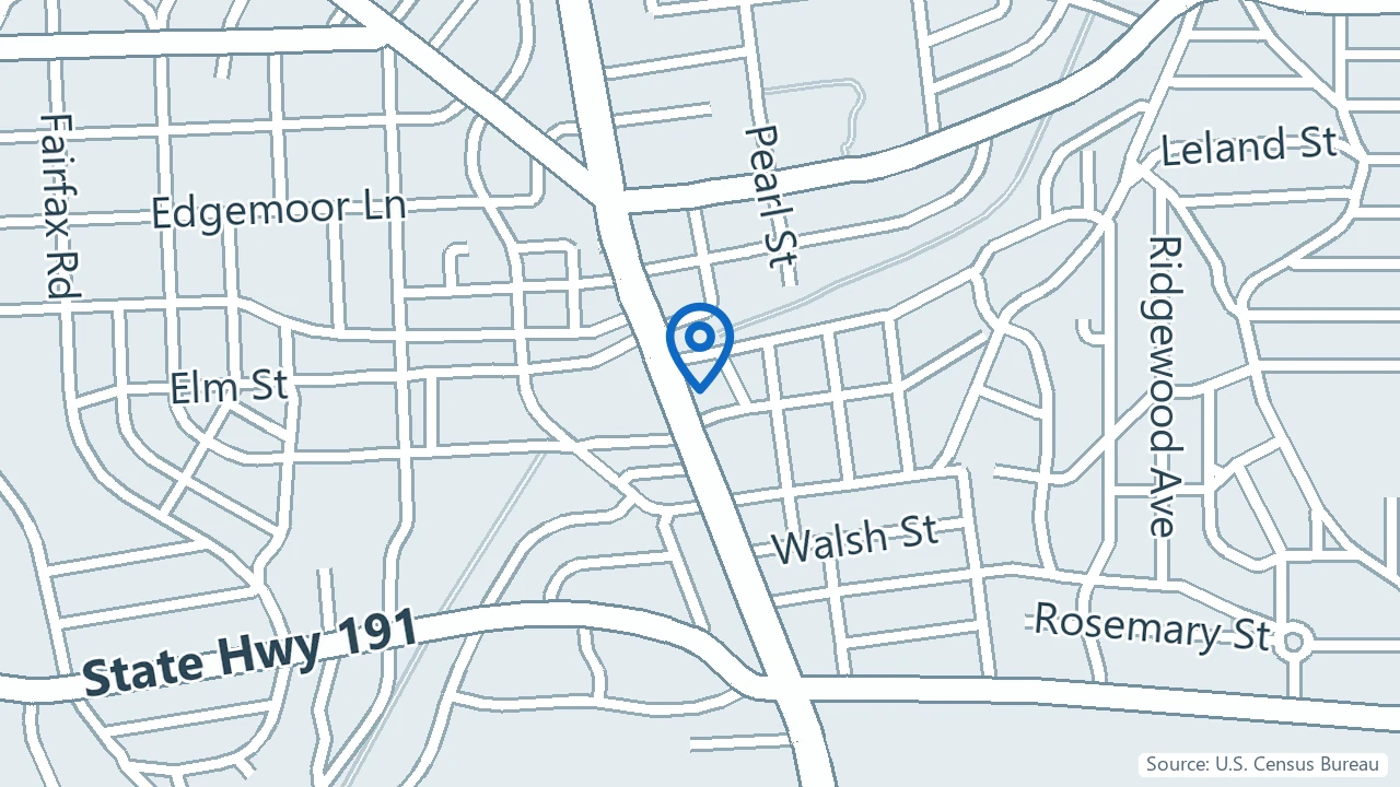 Map showing Lazarus Psychiatry in Bethesda, Maryland