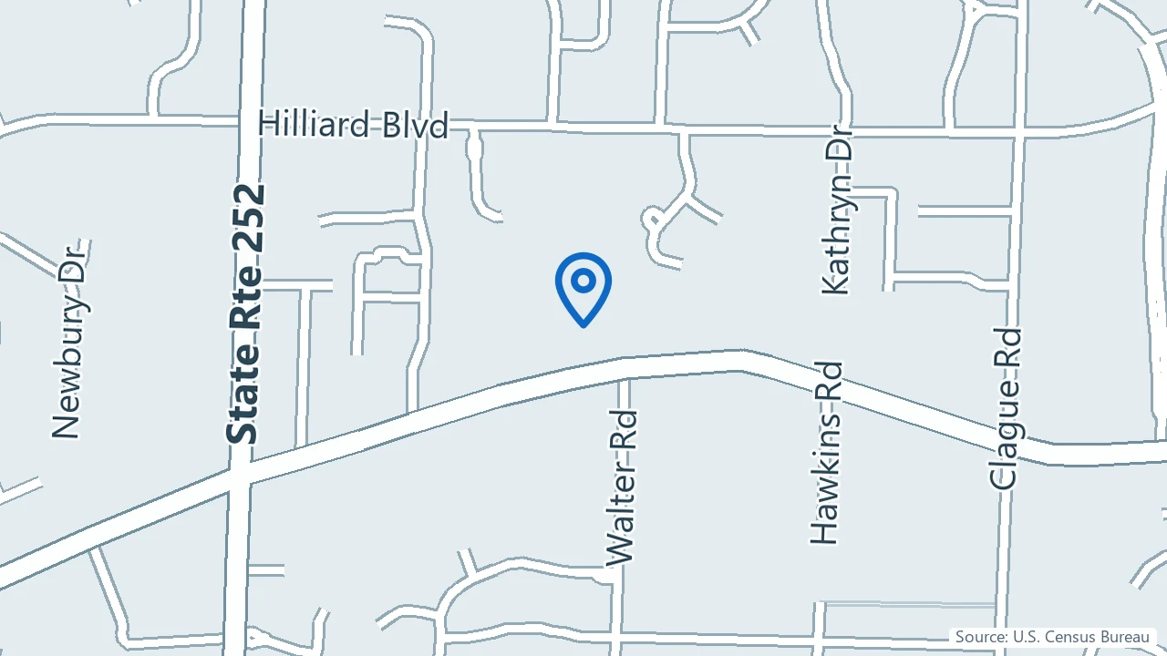 Map showing Strive CLE Counseling in Westlake, Ohio