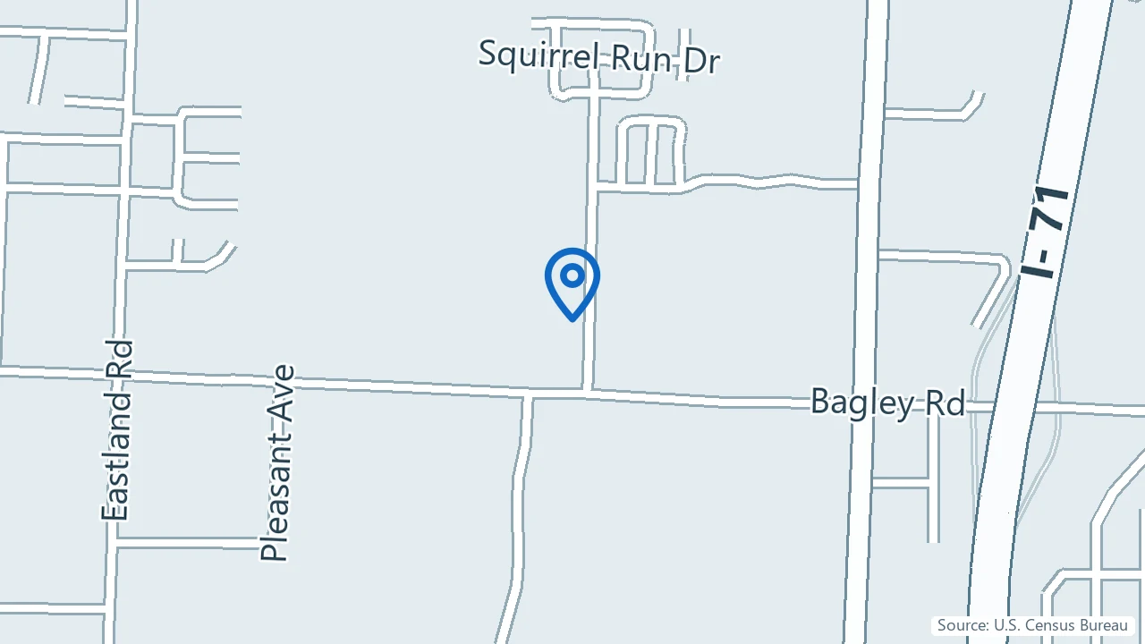 Map showing New Pathways Ketamine Clinic in Middleburg Heights, Ohio