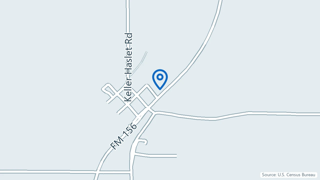 Map showing Ironwood Therapeutic Wellness in Haslet, Texas