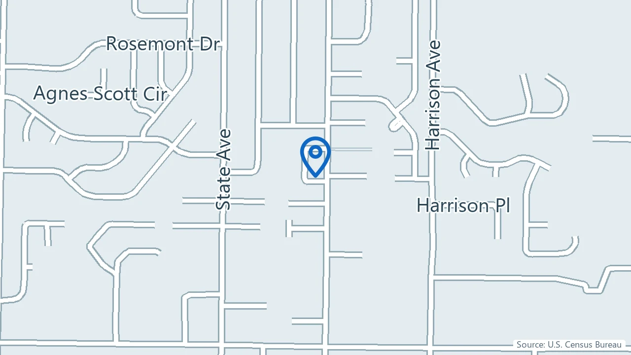 Map showing Healing Horizons Behavioral Health in Panama City, Florida