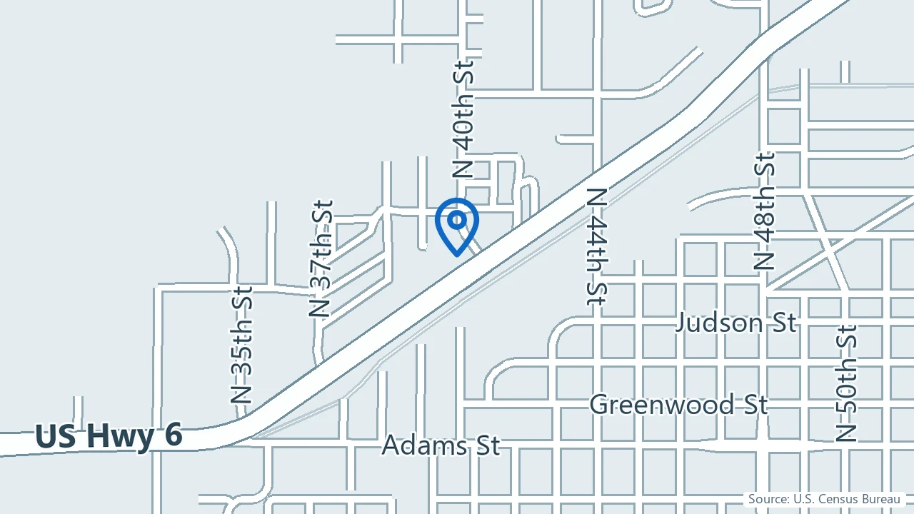 Map showing Marissa Heuer APRN in Lincoln, Nebraska