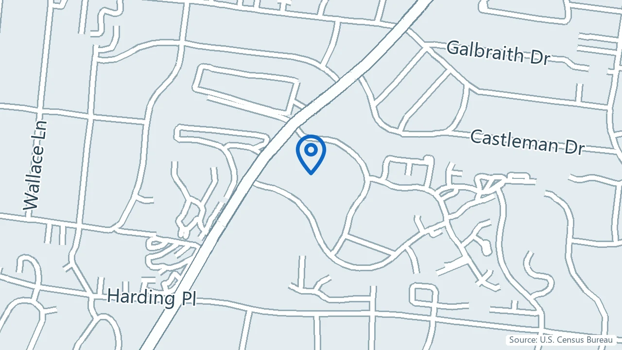 Map showing Nashville Neurocare Therapy in Nashville, Tennessee