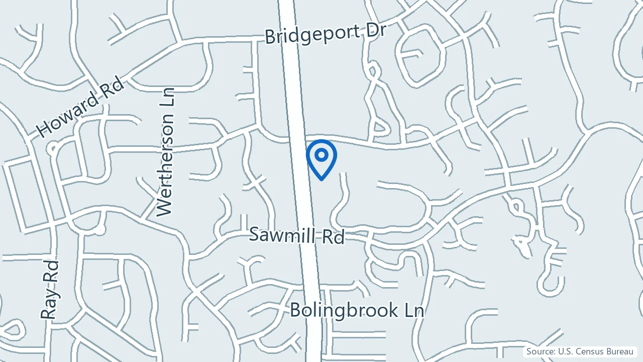 Map showing Apogee Behavioral Medicine in Raleigh, North Carolina