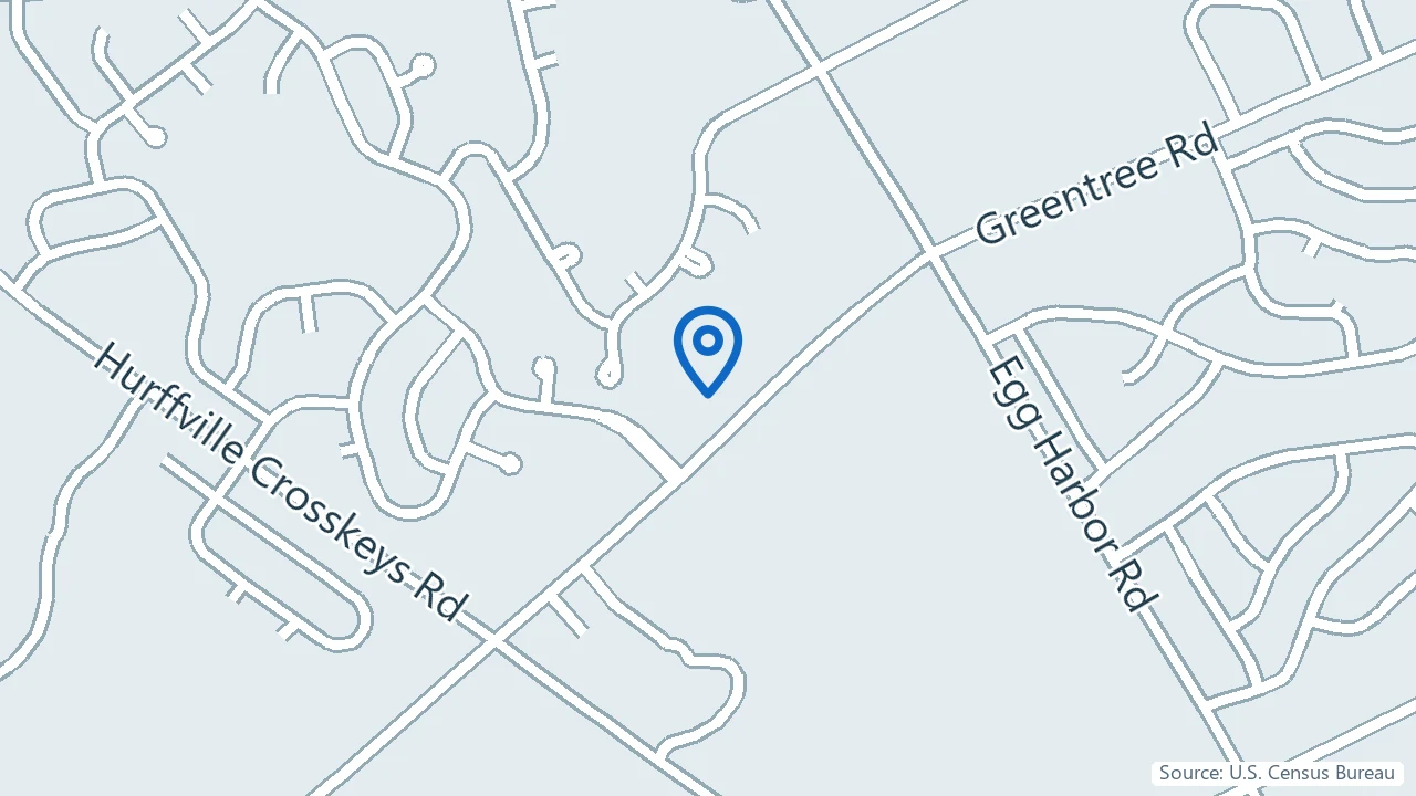 Map showing ReclaimAbility Pain Services in Sewell, New Jersey