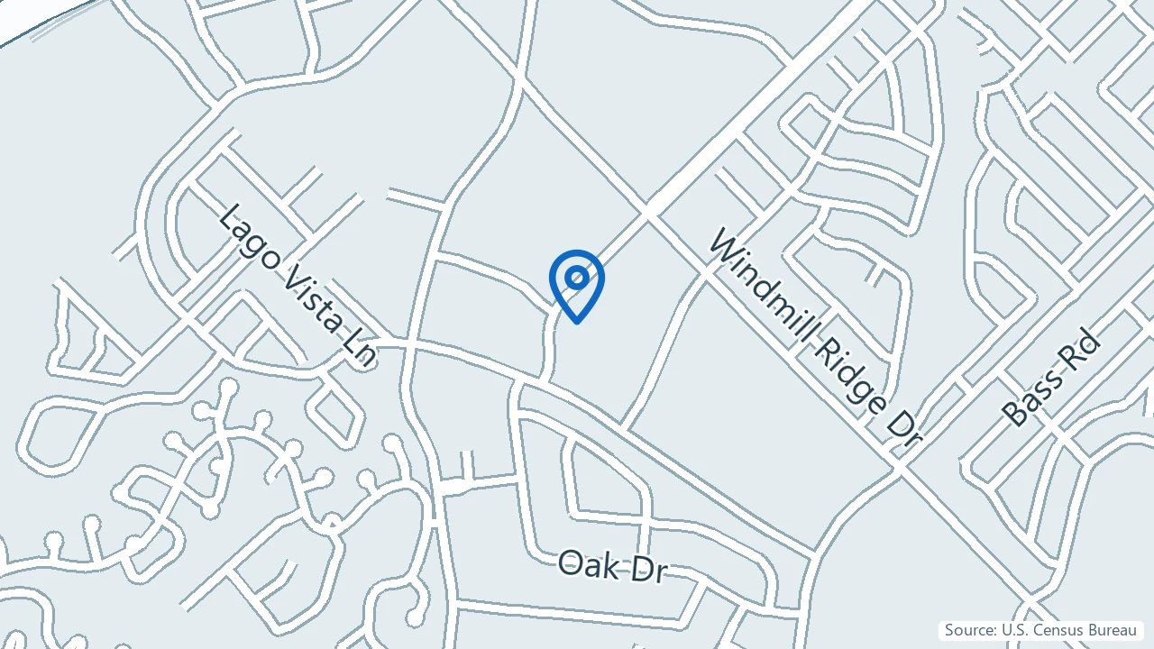 Map showing Restore Brain in Rockwall, Texas