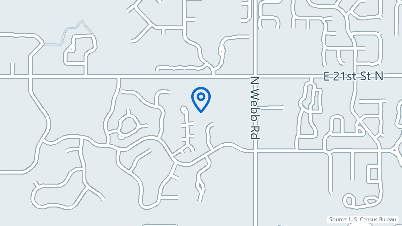 Map showing Kansas Mental Health Medicine in Wichita, Kansas