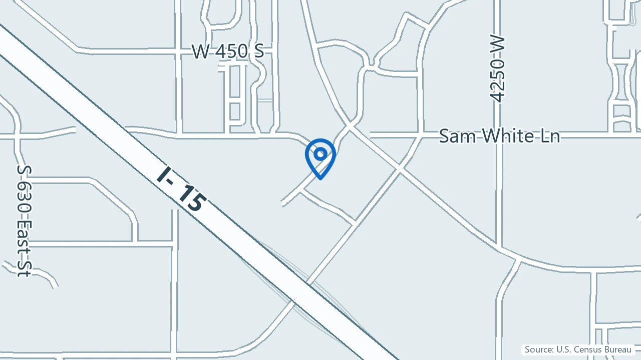 Map showing Joyful Horizon in Pleasant Grove, Utah