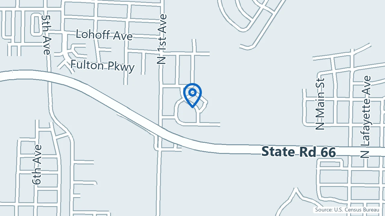 Map showing Allure Wellness Center in Evansville, Indiana