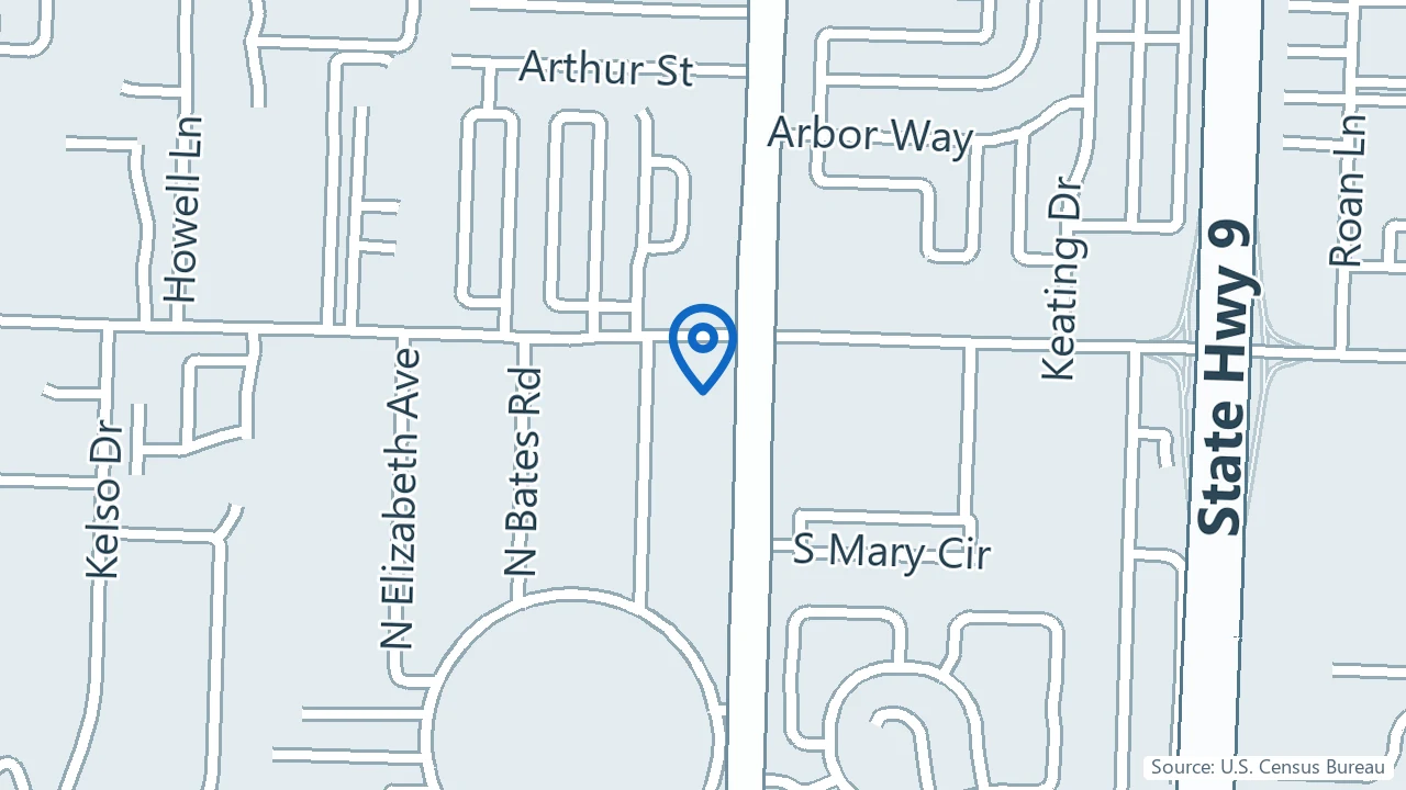 Map showing Cornerstone Psychiatric Care in Palm Beach Gardens, Florida