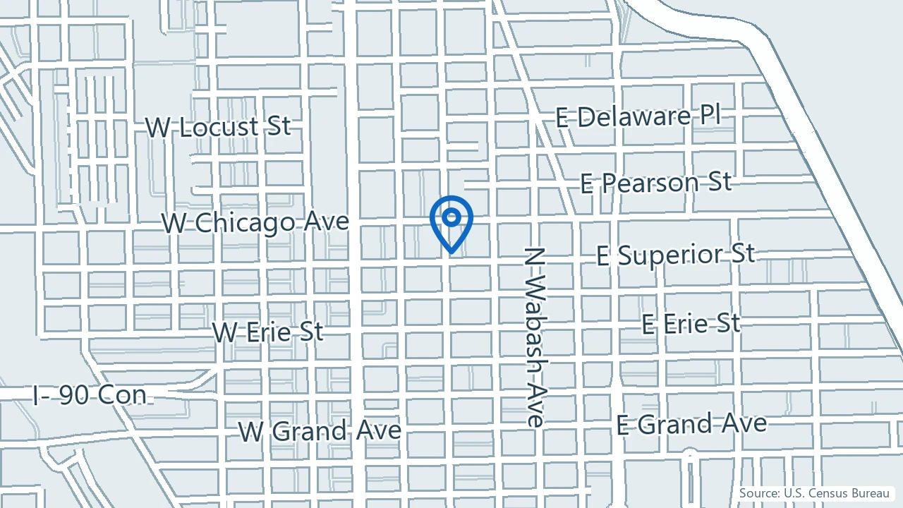 Map showing IV Solution and Ketamine Centers of Chicago in Chicago, Illinois