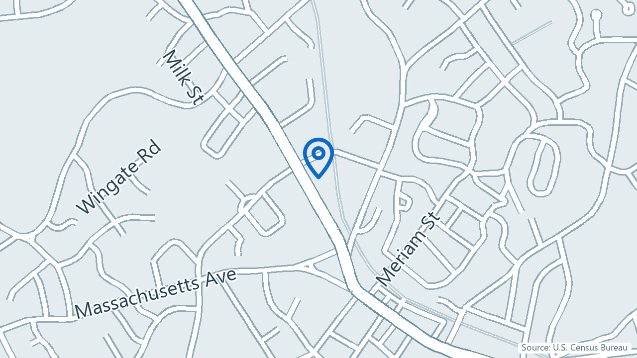 Map showing Psych Boston in Lexington, Massachusetts