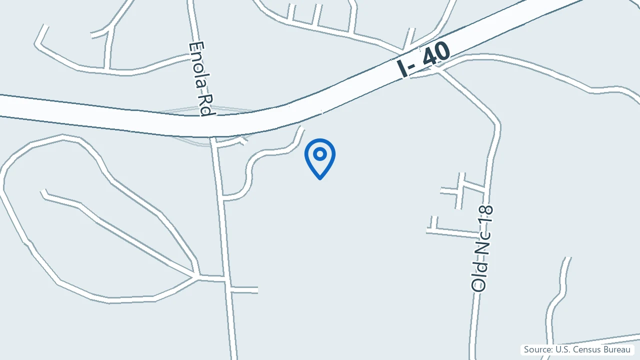 Map showing Zen Psychiatric Services in Morganton, North Carolina