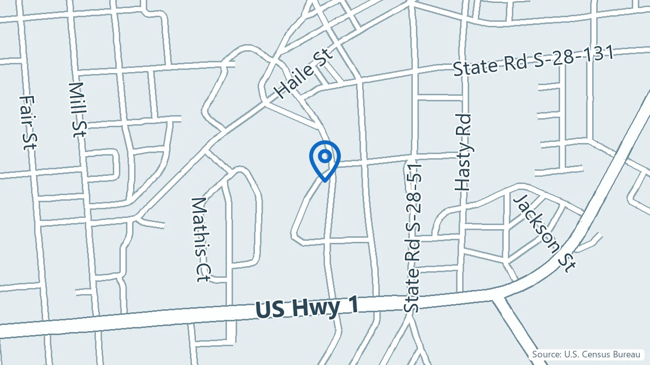 Map showing Ally Psychiatry in Camden, South Carolina