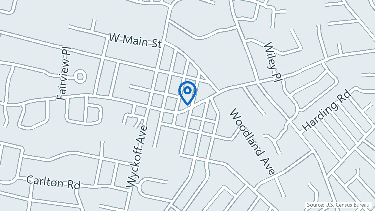 Map showing KetaVita Wellness Clinic in Wyckoff, New Jersey