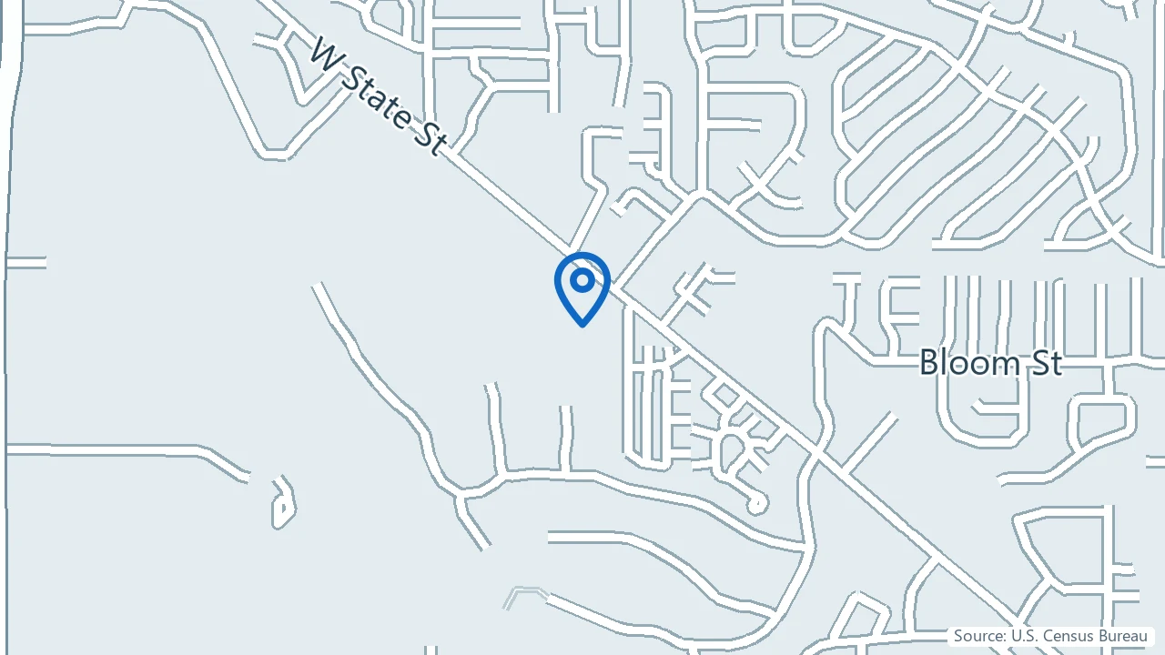 Map showing Omega Health Services in Boise, Idaho