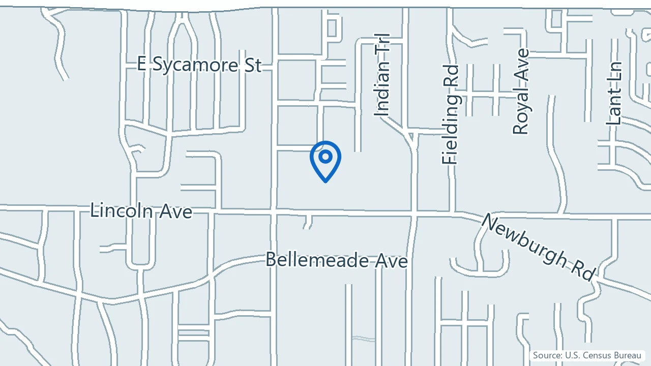 Map showing Allure Wellness Center in Evansville, Indiana