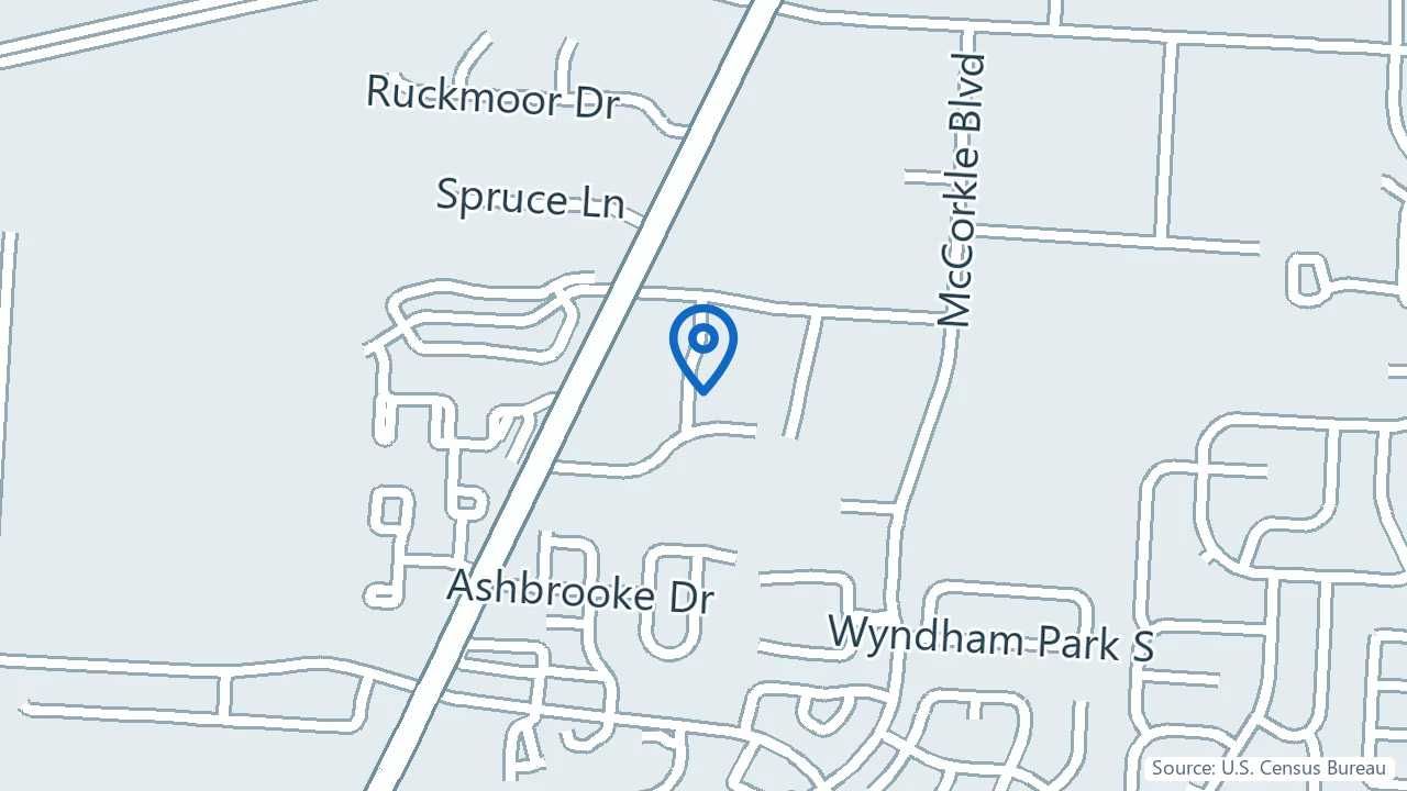 Map showing Better Me Psychiatry in Westerville, Ohio