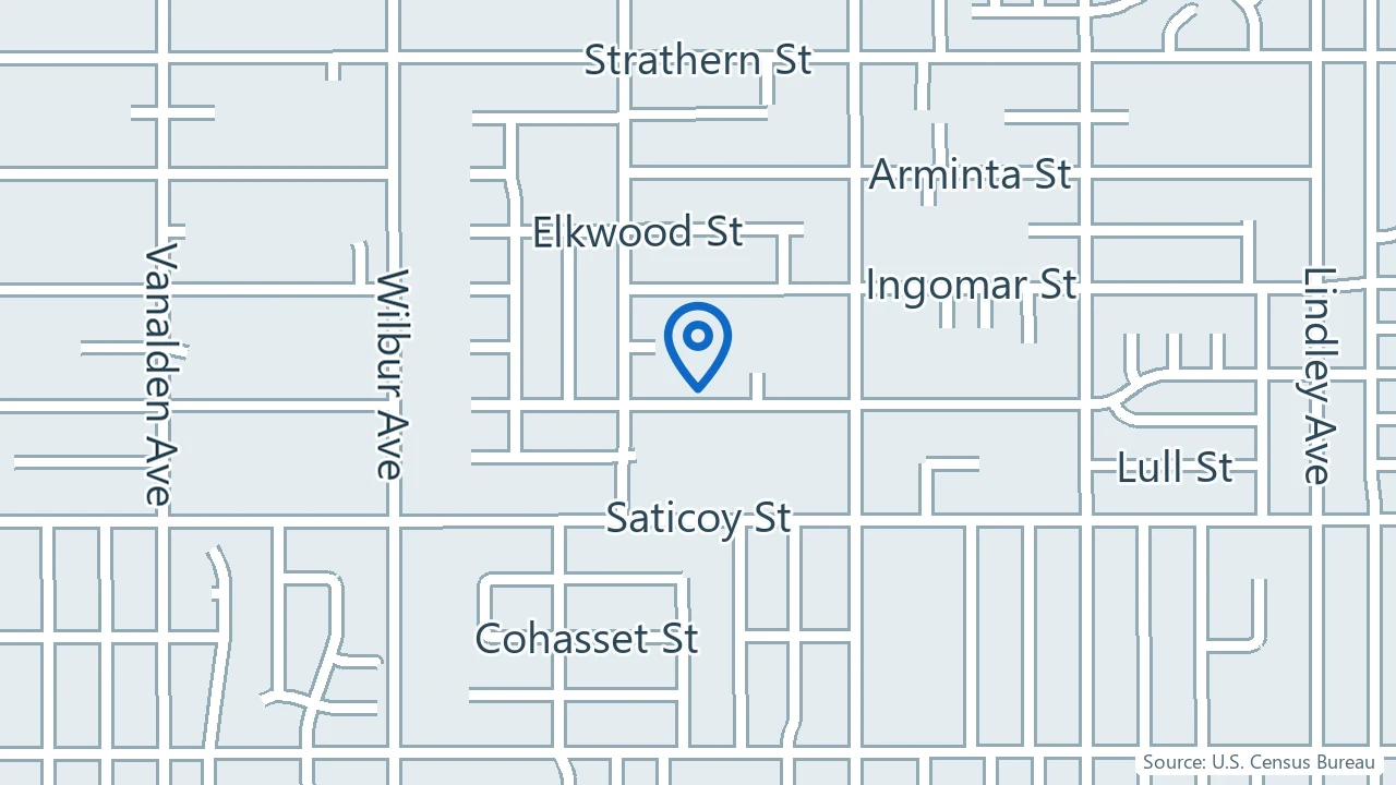 Map showing Moment of Clarity in Reseda, California