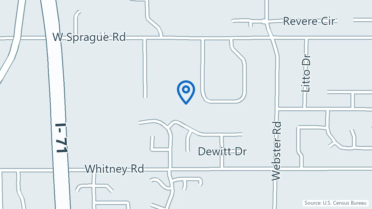 Map showing Reset Medical & Wellness Center in Strongsville, Ohio