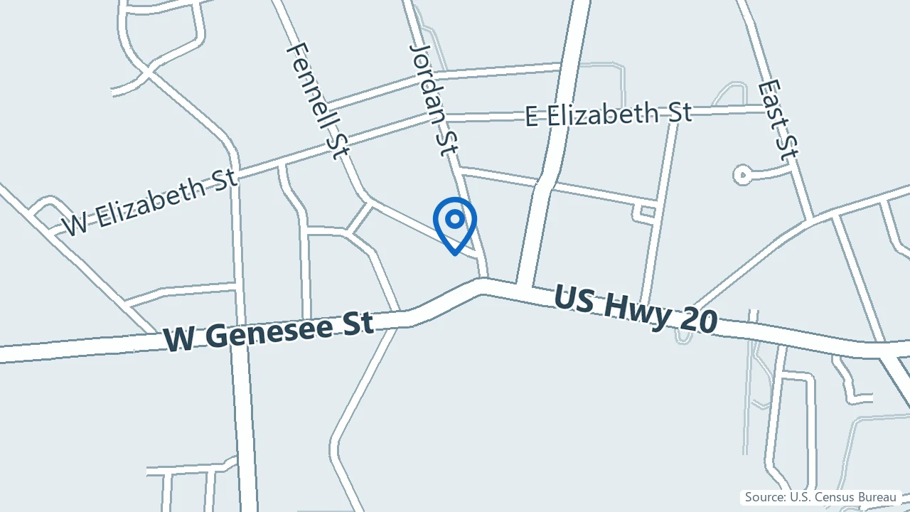 Map showing Captivate IV Wellness in Skaneateles, New York