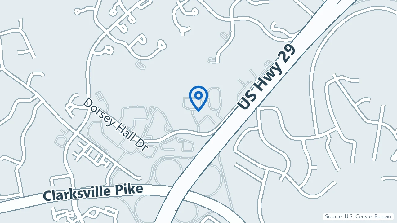 Map showing Refined Integrative Psychiatry & Wellness in Ellicott City, Maryland