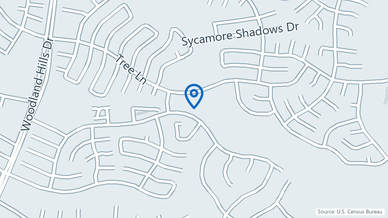 Map showing Texas Holistic Psychiatry in Kingwood, Texas