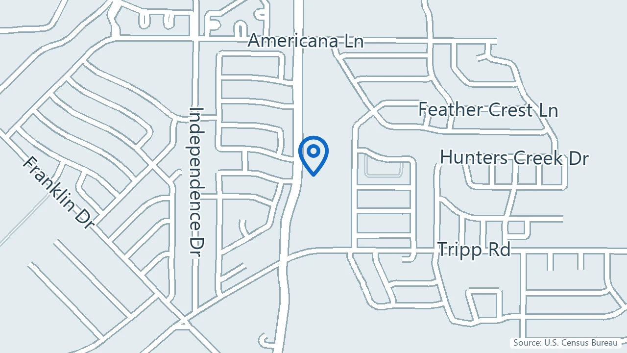 Map showing First Rate Infusion and Wellness in Mesquite, Texas