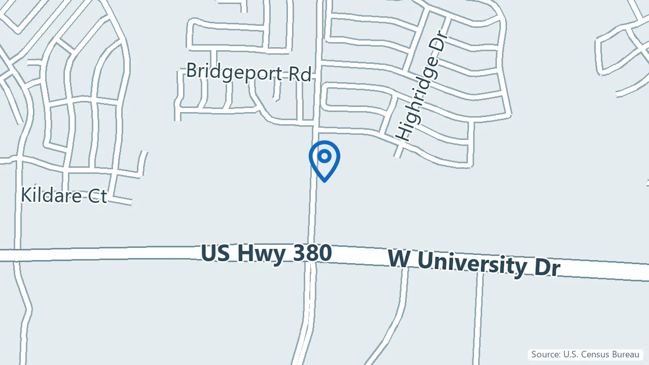 Map showing Adult Child & Adolescent Psychiatric Services (ACAPS) in McKinney, Texas