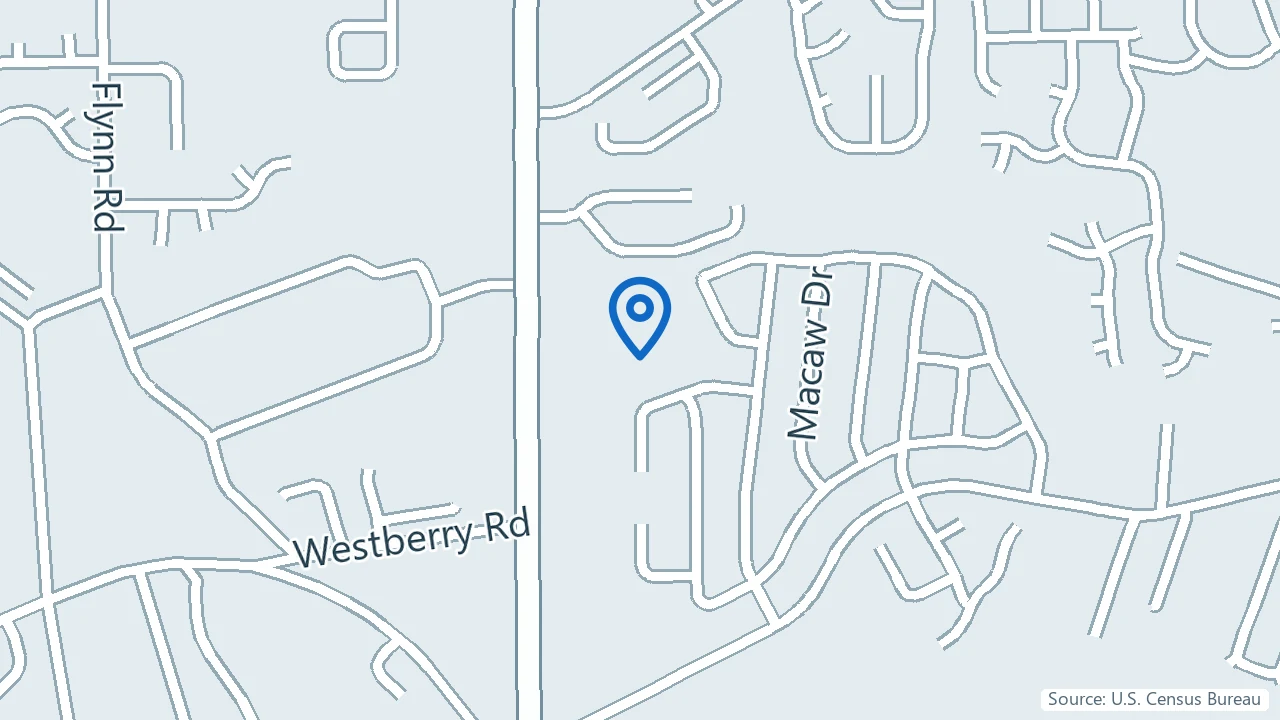 Map showing Delray Center for Healing in Jacksonville, Florida