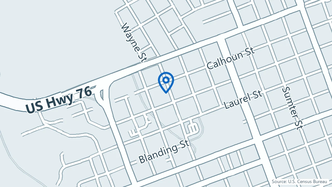 Map showing Future Psych Ketamine Clinics in Columbia, South Carolina