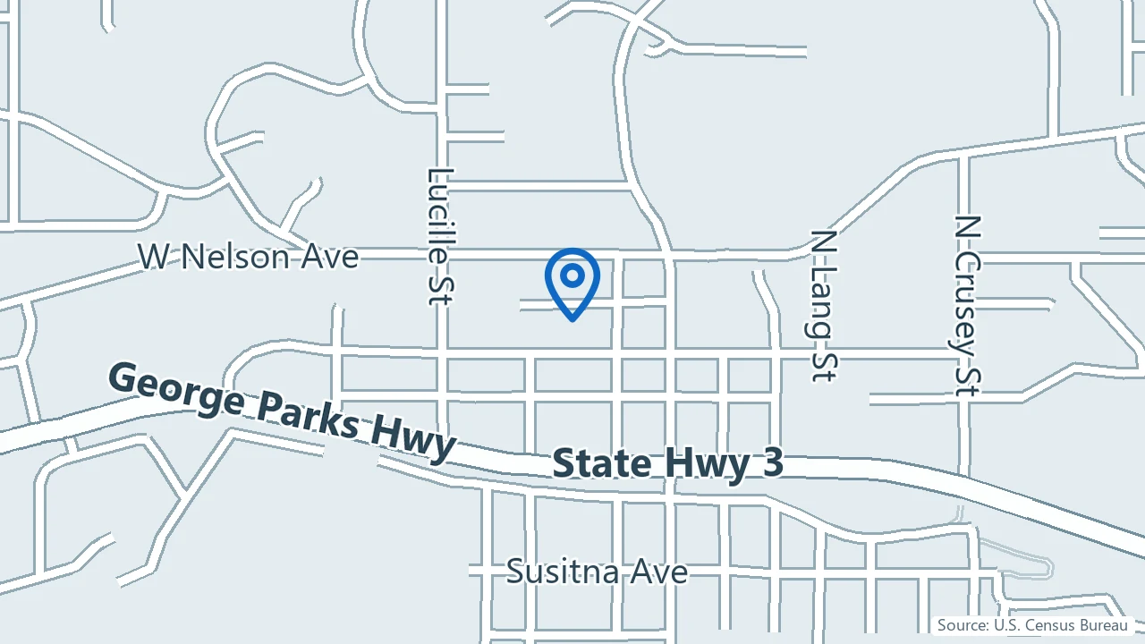 Map showing Looking Forward Psychiatry and Counseling in Wasilla, Alaska