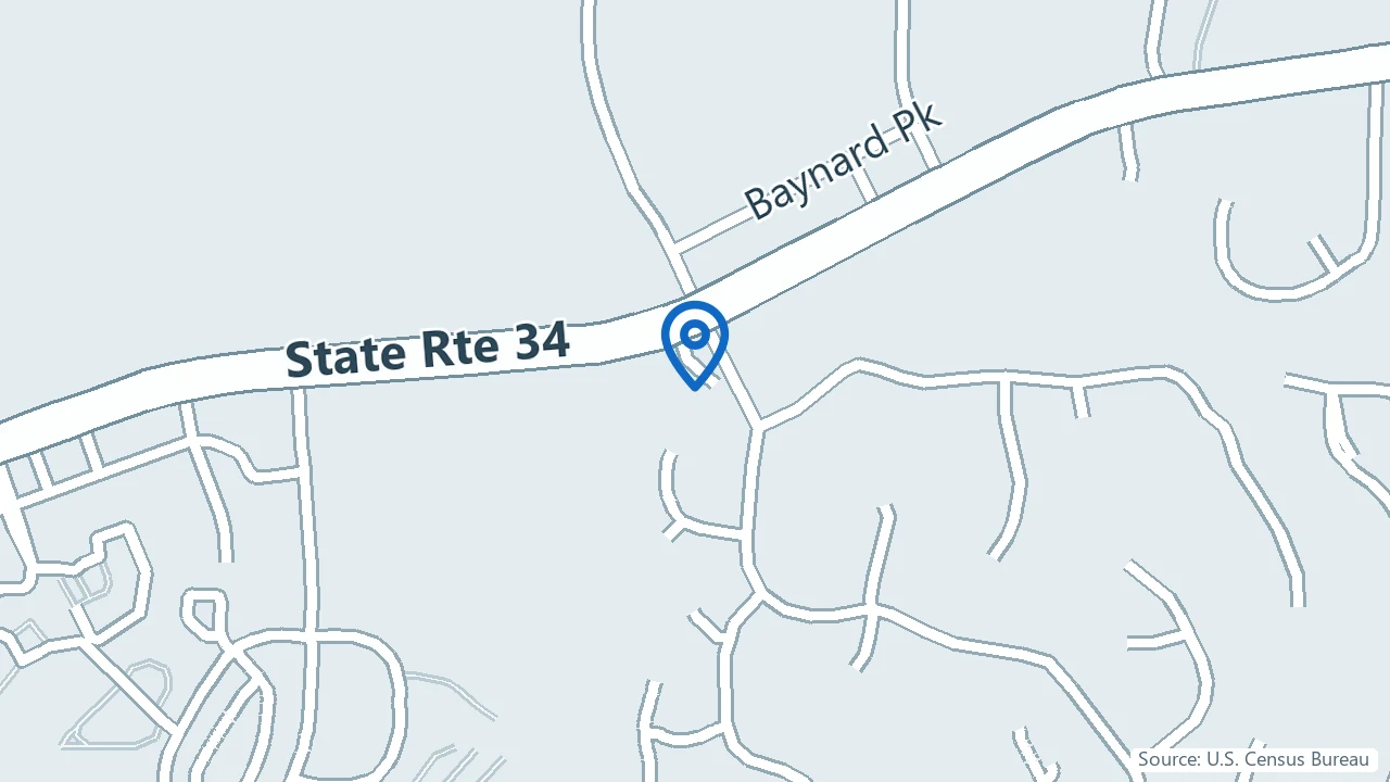 Map showing Blueprint Psychiatry in Newnan, Georgia