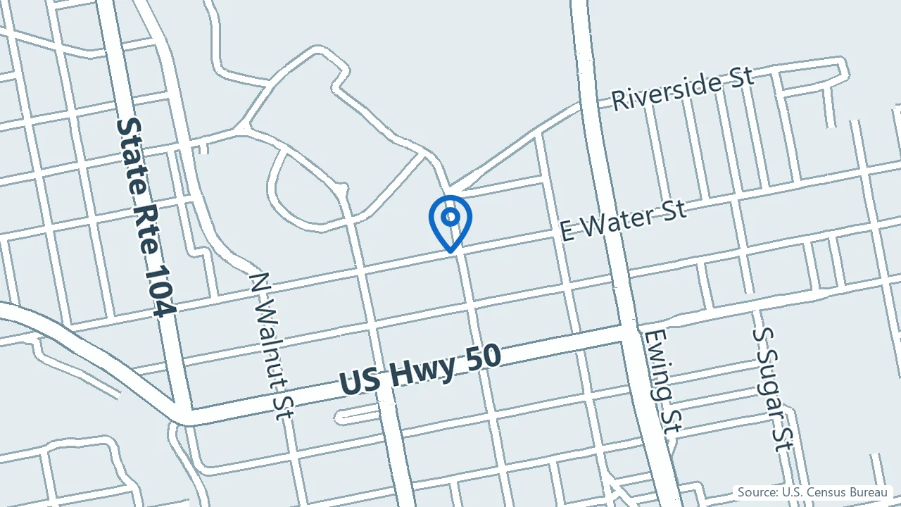 Map showing Insight TMS and Mental Health Care in Chillicothe, Ohio