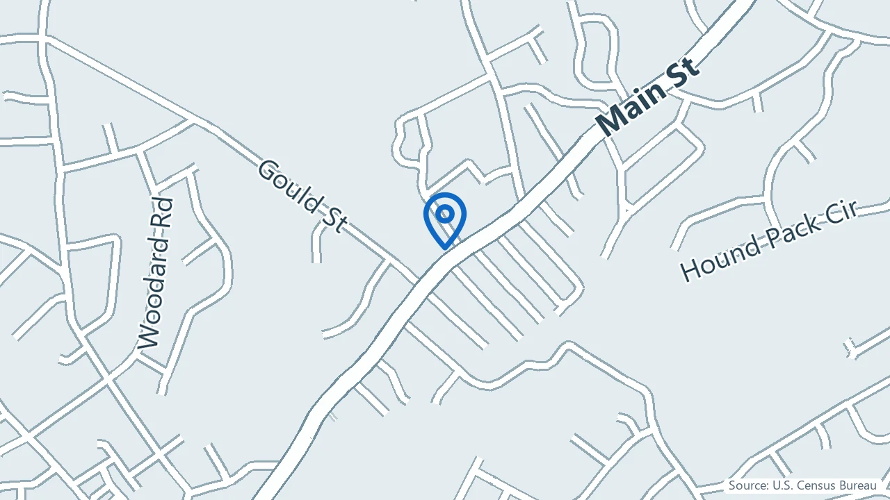 Map showing Neuro Behavioral Center in Walpole, Massachusetts