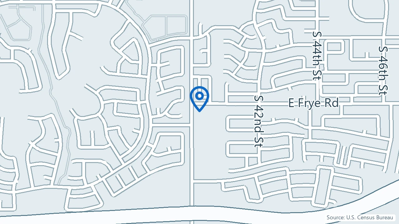 Map showing Ahwatukee Ketamine Clinic and Drip Lounge in Phoenix, Arizona