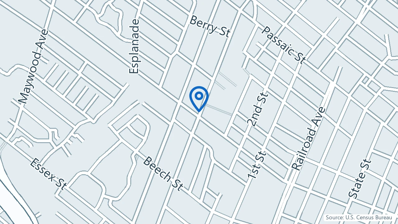 Map showing Premier Psychiatric Consultants in Hackensack, New Jersey