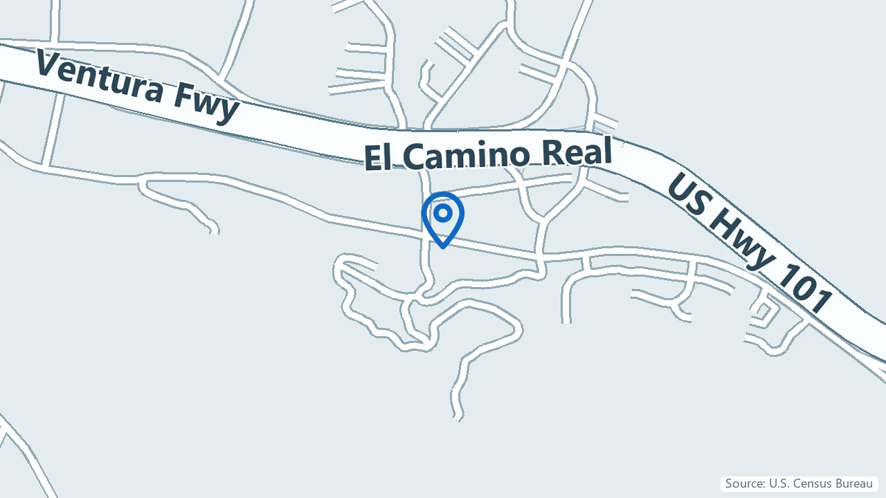 Map showing PointKetamine in Agoura Hills, California