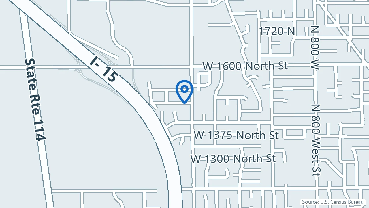 Map showing Healing Ketamine in Orem, Utah