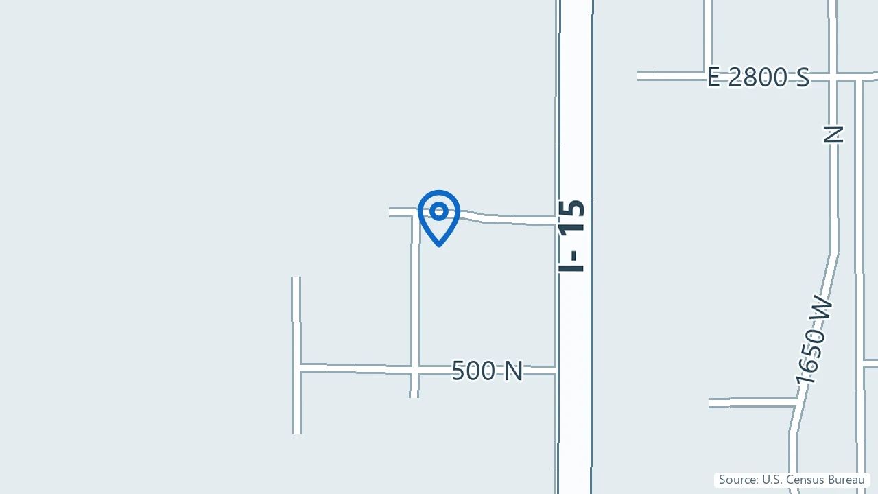 Map showing Maple Mountain Clinic in Springville, Utah