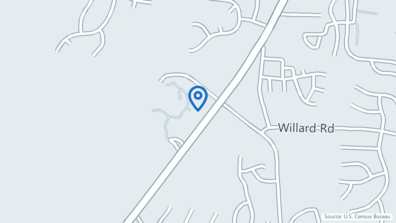 Map showing Mindful Innovations Integrated Behavioral Health Services in High Point, North Carolina