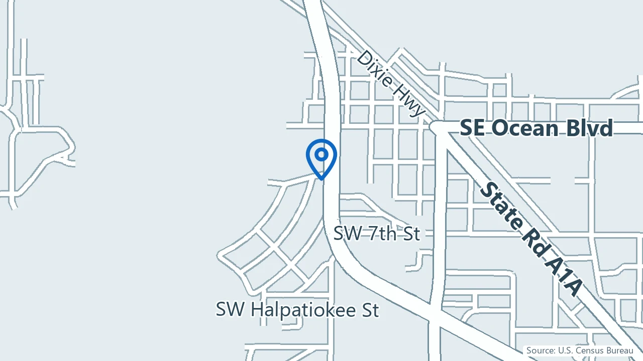 Map showing Seaglass Healing in Stuart, Florida