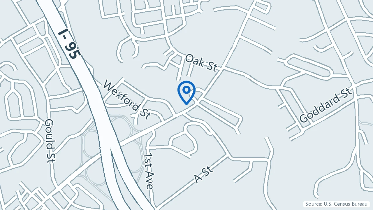 Map showing Ketamine Greater Boston in Needham, Massachusetts