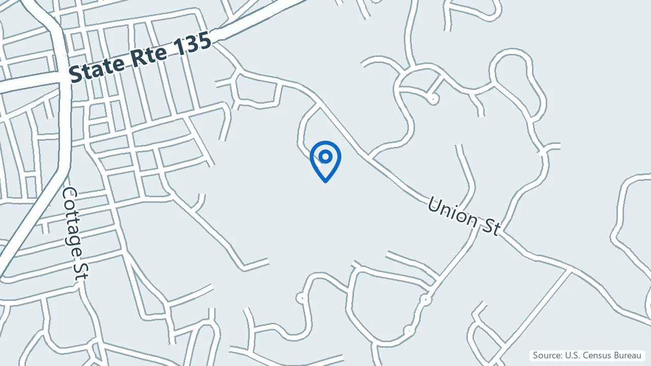Map showing SNBCare in Natick, Massachusetts