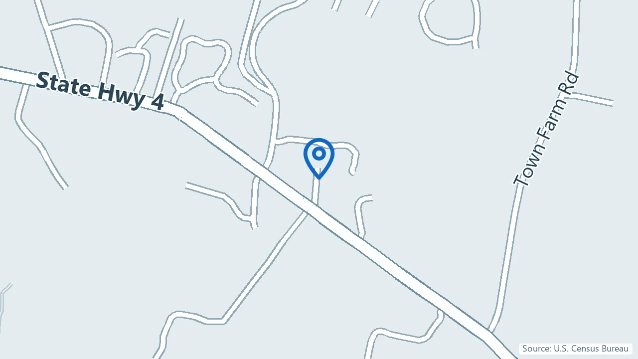 Map showing Hope For Healing Ketamine & Therapy Center in Farmington, Connecticut